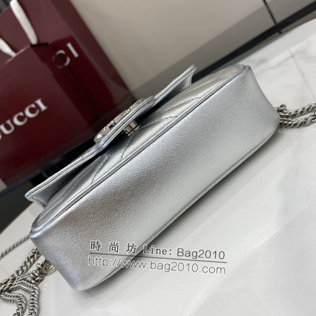 Gucci專櫃古馳最新款Marmont系列超迷你手袋鏈條女包 jh2061型號：476433